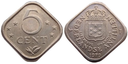 5 центов 1979 Нидерландские Антильские острова