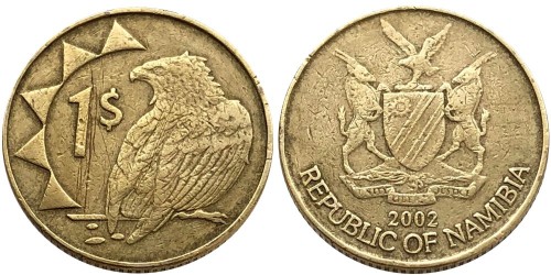 1 доллар 2002 Намибия