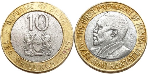10 шиллингов 2005 Кения