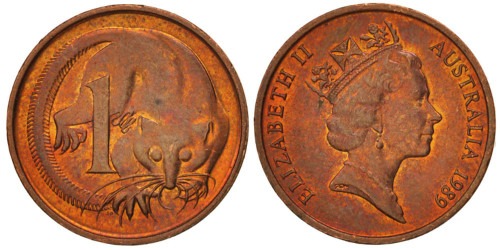 1 цент 1989 Австралия