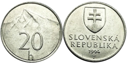 20 геллеров 1994 Словакия