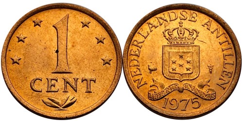 1 цент 1975 Нидерландские Антильские острова