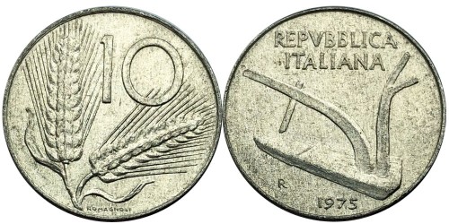10 лир 1975 Италия