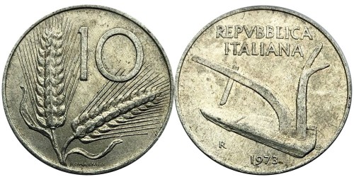 10 лир 1973 Италия