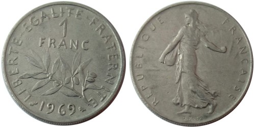 1 франк 1969 Франция