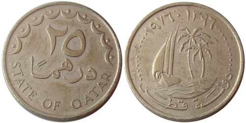 25 дирхамов 1976 Катар
