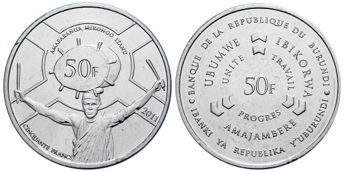 50 франков 2011 Бурунди UNC