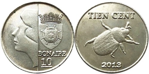 10 центов 2013 остров Бонайре
