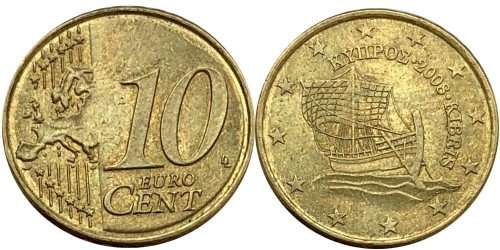 10 евроцентов 2008 Кипр