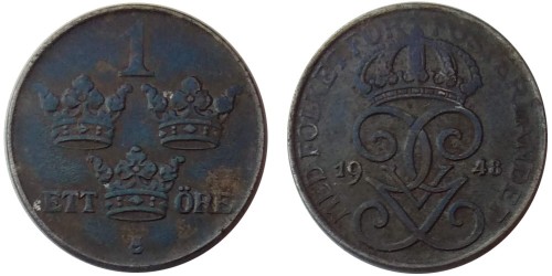 1 эре 1948 Швеция №1