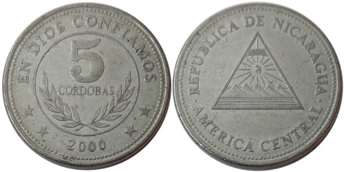 5 кордоб 2000 Никарагуа