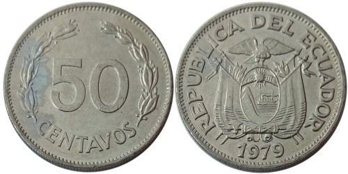 50 сентаво 1979 Эквадор