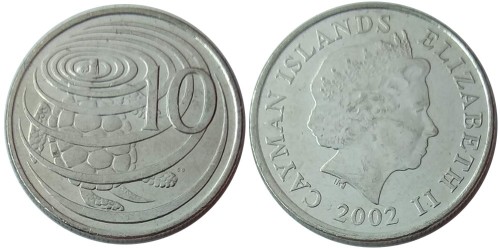 10 центов 2002 Каймановы острова