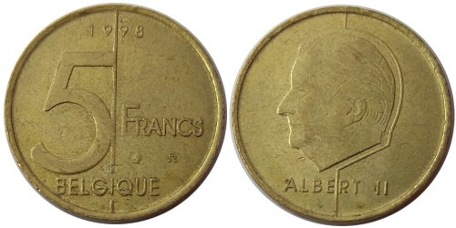 5 франков 1998 Бельгия (FR)