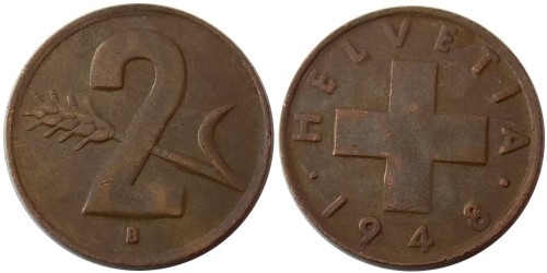 2 раппен 1948 Швейцария