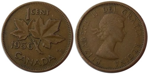 1 цент 1956 Канада