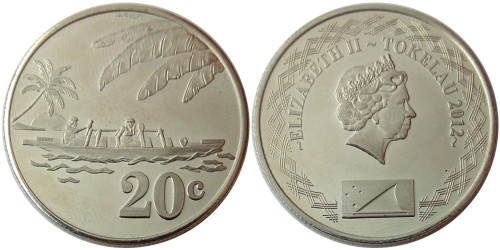 20 центов 2012 Токелау UNC