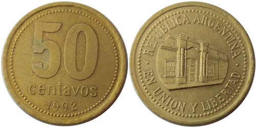 50 сентаво 1992 Аргентина