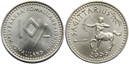 10 шиллингов 2006 Сомалиленд — Знаки зодиака — Стрелец