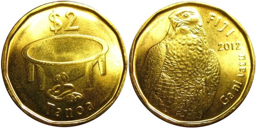 2 доллара 2012 Фиджи UNC