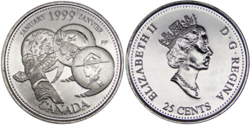 25 центов 1999 Канада — Миллениум — Январь 1999, Развитие страны