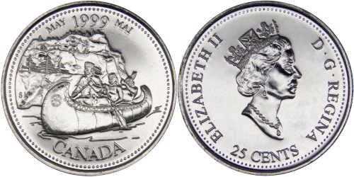25 центов 1999 Канада — Миллениум — Май 1999, Путешественники