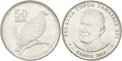 50 сене 2011 Самоа — Зубчатоклювый голубь UNC