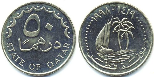 50 дирхамов 1998 Катар UNC
