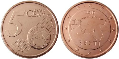 5 евроцентов 2017 Эстония UNC