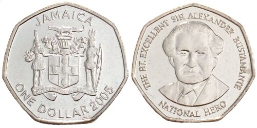 1 доллар 2005 Ямайка