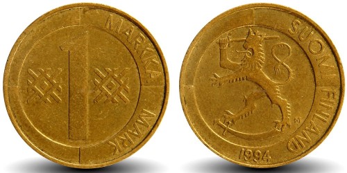 1 марка 1994 Финляндия