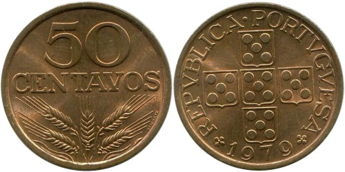 50 сентаво 1979 Португалия