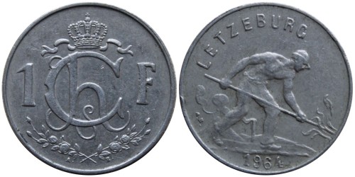 1 франк 1964 Люксембург