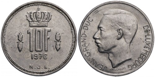 10 франков 1976 Люксембург
