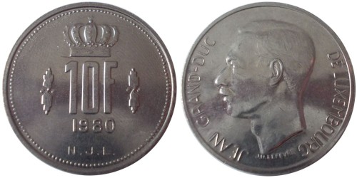 10 франков 1980 Люксембург