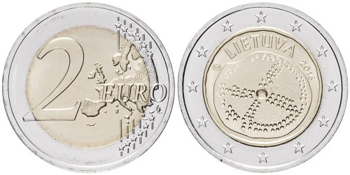 2 евро 2016 Литва — Балтийская культура