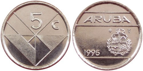 5 центов 1995 Аруба