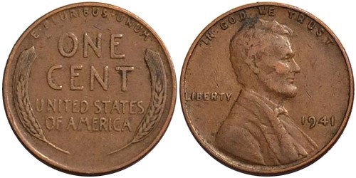 1 цент 1941 США