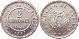 2 сентаво 1987 Боливия