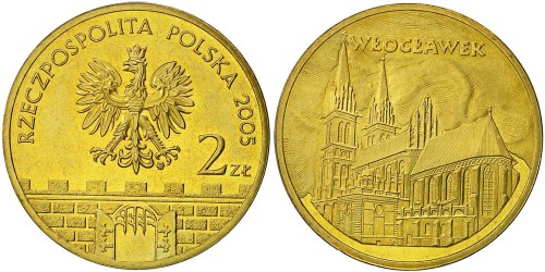 2 злотых 2005 Польша — Древние города Польши — Влоцлавек