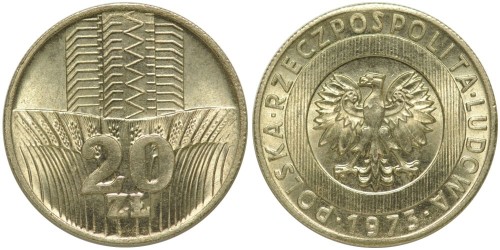 20 злотых 1973 Польша