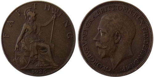 1 фартинг 1925 Великобритания №1