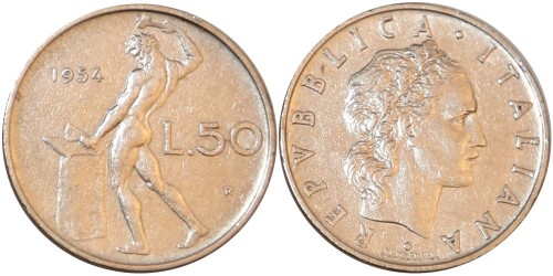 50 лир 1954 Италия