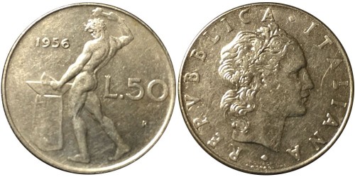 50 лир 1956 Италия