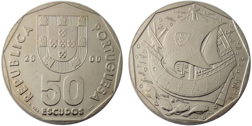 50 эскудо 2000 Португалия UNC