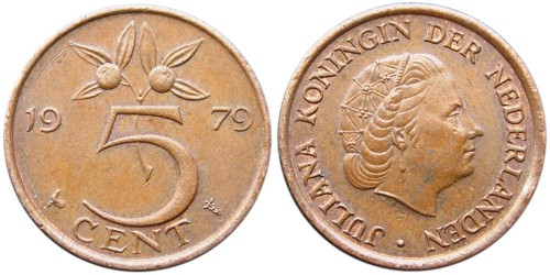 5 центов 1979 Нидерланды
