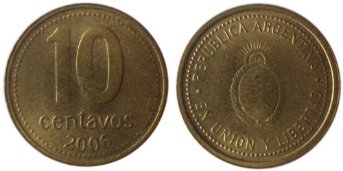 10 сентаво 2006 Аргентина