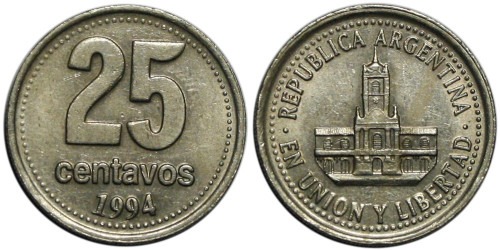 25 сентаво 1994 Аргентина