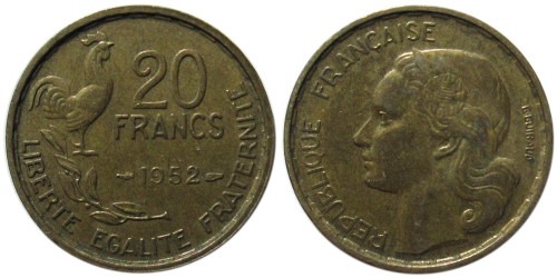 20 франков 1952 Франция