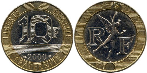 10 франков 2000 Франция